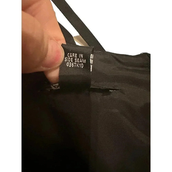 Alyx Women’s Black & White Polka Dot Sleeveless Stretch Sheath Dress Size 16 - Picture 6 of 10